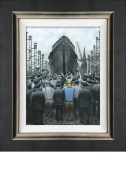 The Ship That Dad Built - Canvas - Framed