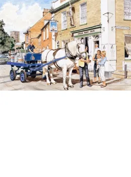 The Sole Bay Inn, Southwold - Sam, The Adnams Dray Horse - Print