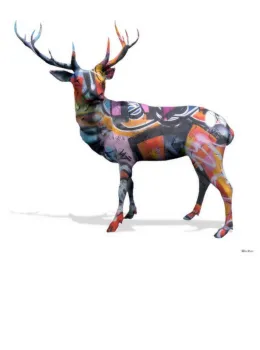 The Stag Do - Small - White - Framed
