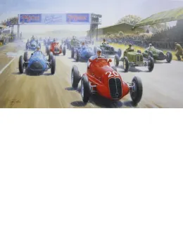 The Start Of Silverstone - Mounted