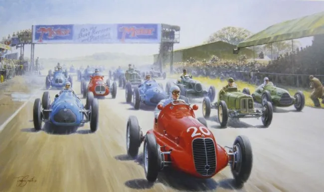 The Start Of Silverstone - Mounted The Start Of Silverstone - Mounted