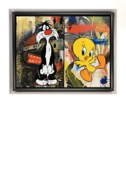 The Unexpected Pest - Original - White Framed
