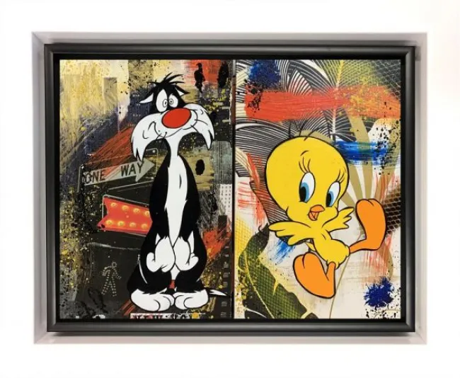The Unexpected Pest - Original - White Framed