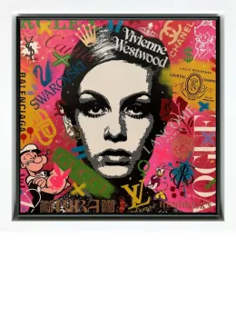 There's No Need To Dress Like Everyone Else - Original - White Framed