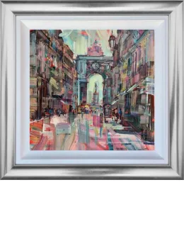 Through The Arch (Cuba) - Original - Silver Framed