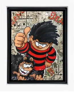 Thumbs Up - Original - White Framed