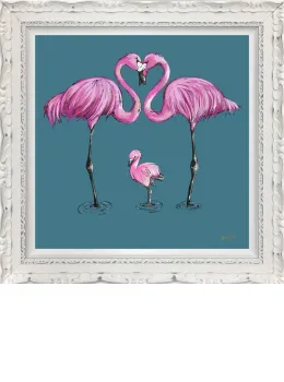 Tiny Toes - Standard - White Ornate Framed