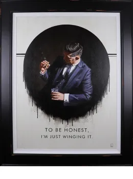 To Be Honest I'm Just Winging It - Canvas - Black Framed