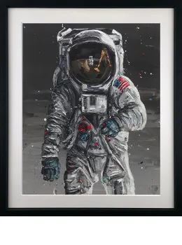 To The Moon - Black Framed