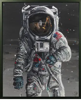To The Moon - Canvas - Artist Proof Black Framed - Framed Box Canvas