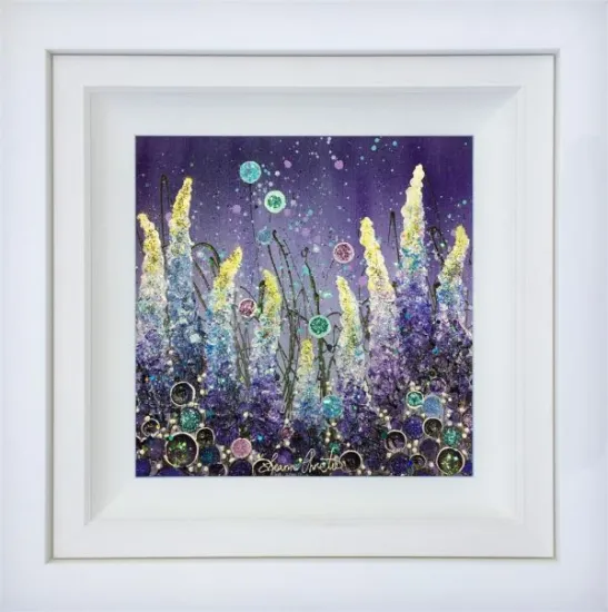 Twilight Shimmer - Original - White Framed