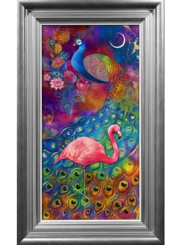Twilight Symphony - Silver-Blue Framed