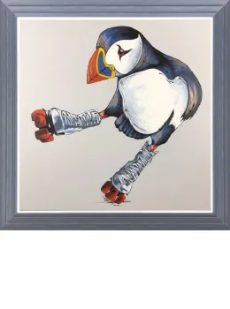 Two Left Feet - Original - Dark Grey Framed