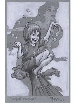 Under The Sea - Sketch - Mounted