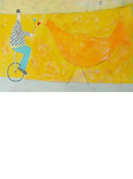 Unicycle & Bird - Print only