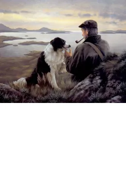 Unspoken Words - Border Collie - Mounted