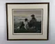 Unspoken Words - Border Collie  - Dark Wood Framed