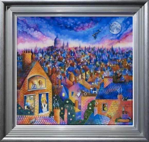 Until The Wind Changes - Silver-Blue Framed Until The Wind Changes - Silver-Blue Framed