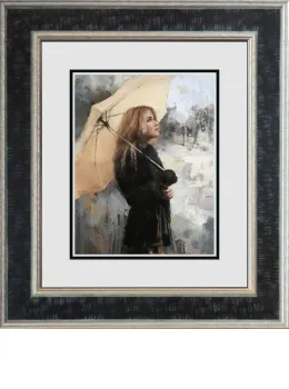 Vanilla Snowdrop - Paper - Limited Edition - Black Framed