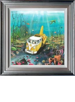 VDubmarine - 3D High Gloss - Blue And Silver Framed