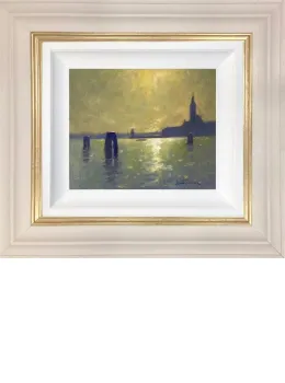 Venice Glow - Original - Cream Framed