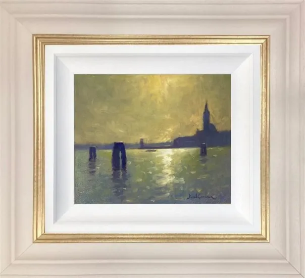 Venice Glow - Original - Cream Framed