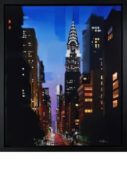Chrysler Traffic - On Aluminium - Black Framed