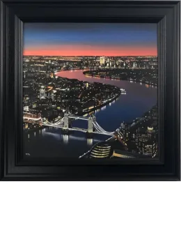 View From The Shard - Canvas - Black Framed