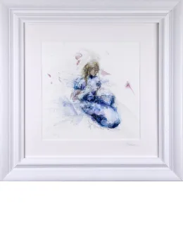 Waiting - Original - White Framed