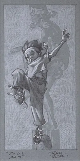 Wax On - Wax Off - Sketch (The Karate Kid)