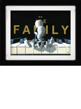 We Are Family - 3D High Gloss Resin - Framed