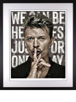 We Can Be Heroes - Black Framed