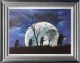 We Hates Weasels - 3D High Gloss - Blue And Silver Framed