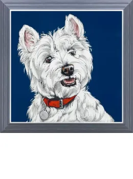 Westie Bestie - Original - Dark Grey Framed