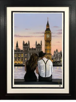 Westminster Sunset - Black Framed