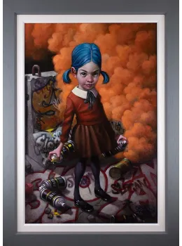 Where Do Ya Draw The Line? - Canvas - Grey Framed