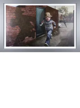 Whip It, Whip It Good! - Canvas - Grey Framed