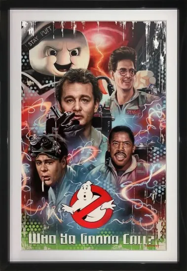 Who Ya Gonna Call? - Original - Black Framed Who Ya Gonna Call? - Original - Black Framed