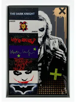 Why So Serious? II - Original - White Framed