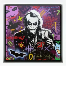 Why So Serious? - Original - White Framed