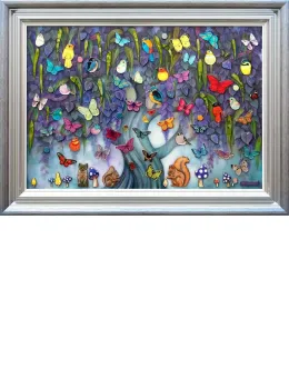 Wild Magic - XL Edition - Silver-Blue Framed