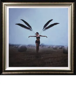 With Brave Wings She Flies - Deluxe - Framed