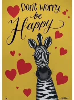 Yellow Zebra - Print