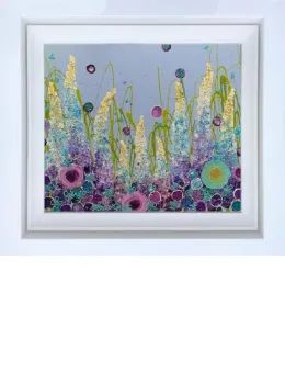 You Make Me Smile - Original - White Framed
