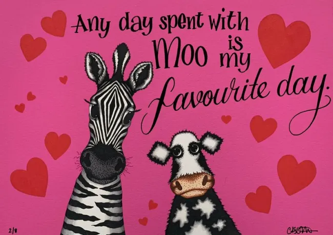 Zebra And Cow Zebra And Cow