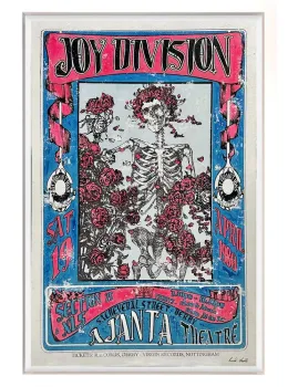 Joy Division - Ajanta Theatre, Derby, April 1980 - Original - Framed