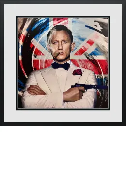007 - James Bond - Paper - Black Framed