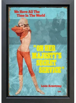 1969 - On Her Majestys Secret Service - Original - Black Framed