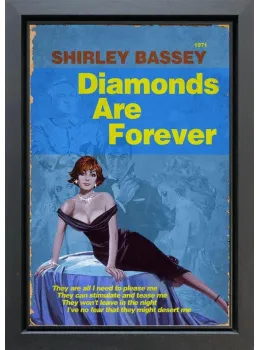 1971 - Diamonds Are Forever - Original - Black Framed