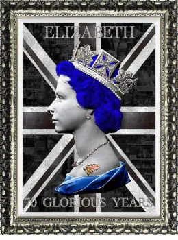 70 Glorious Years - Monochrome - Framed